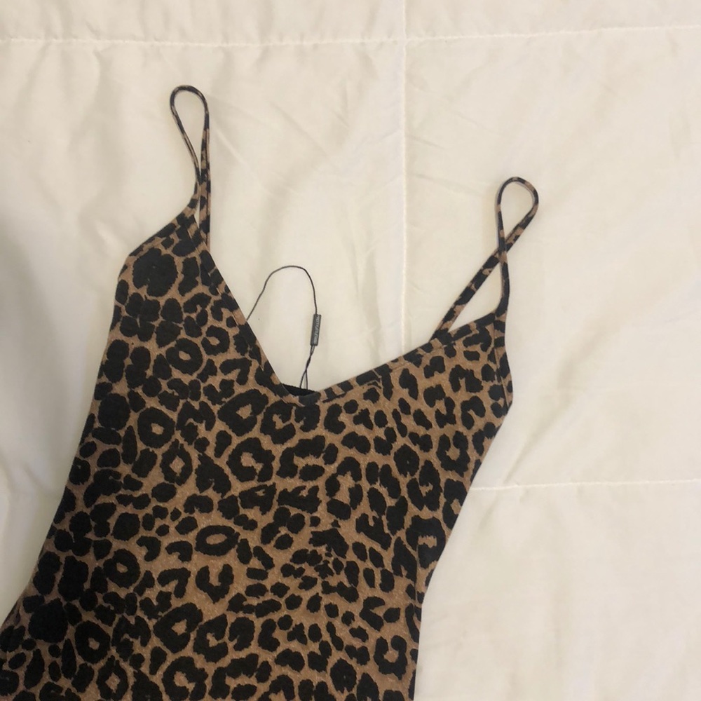 PrettyLittleThing Leopard Print Mini Dress